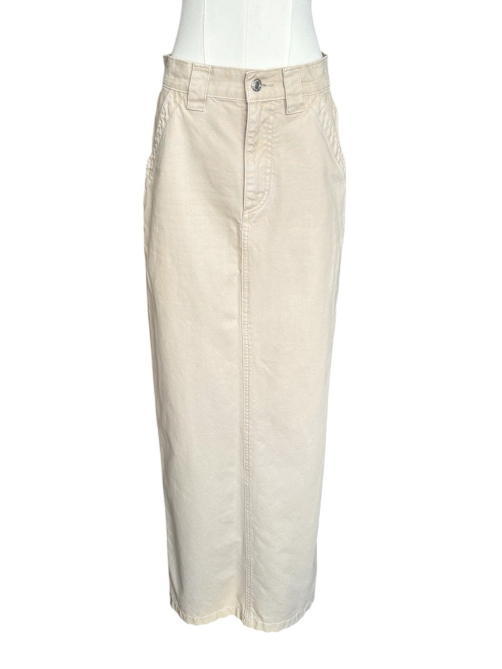 Helsa Workwear Long Skirt Khaki Small - Picture 3 of 12